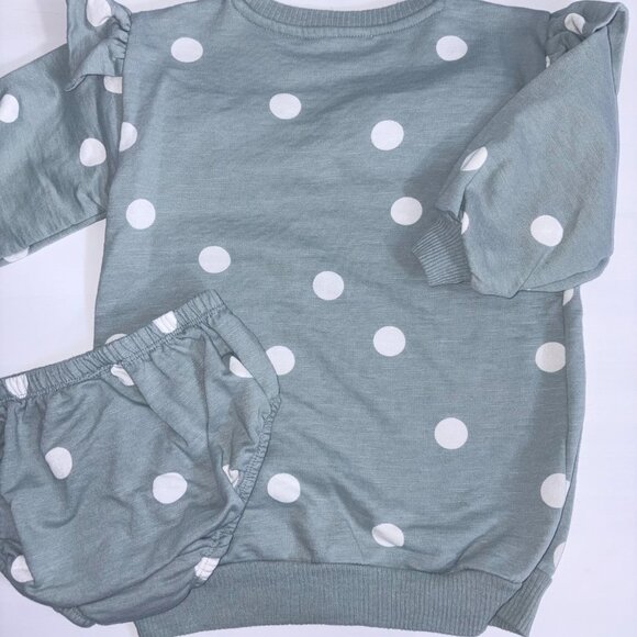 Jessica Simpson 24 month Sage Green & White dress - Picture 2 of 5